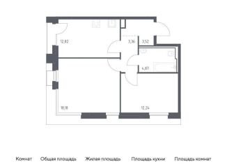 Продажа 2-ком. квартиры, 55 м2, Москва, ЮАО