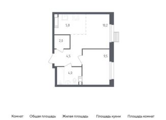 Продается однокомнатная квартира, 36 м2, деревня Столбово, проспект Куприна, 36к1