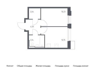Продам 1-комнатную квартиру, 37.1 м2, Москва, ЮАО