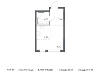 Квартира на продажу студия, 22.3 м2, село Остафьево, жилой комплекс Остафьево, к19