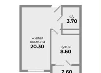 Продам 1-комнатную квартиру, 33.4 м2, Михайловск, Прекрасная улица, 19