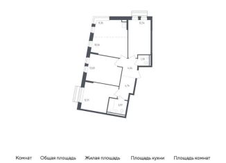 3-комнатная квартира на продажу, 73 м2, село Лайково, жилой комплекс Рублёвский Квартал, 59