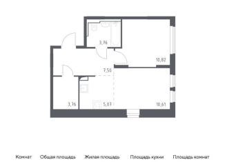Продается 1-ком. квартира, 41.5 м2, Москва, жилой комплекс Остафьево, к19