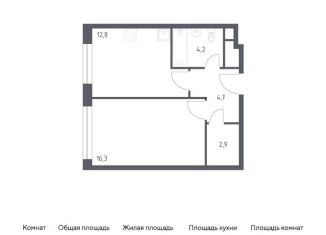 Продажа 1-комнатной квартиры, 41.1 м2, Москва, 3-я Хорошёвская улица, 17А, станция Зорге