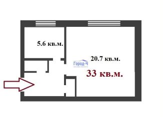 Продается 1-ком. квартира, 33 м2, Чебоксары, улица Яблочкова, 10, Калининский район