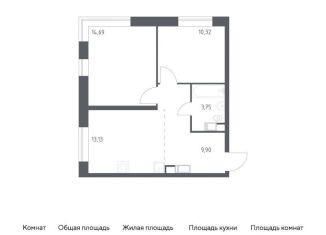 Продаю 2-комнатную квартиру, 51.8 м2, поселение Филимонковское, Золотошвейная улица