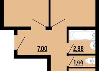 Продам двухкомнатную квартиру, 65.4 м2, Краснодар, Заполярная улица, 39к7