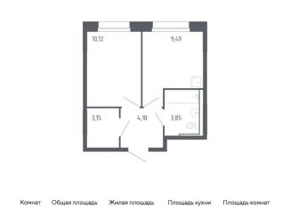Продам 1-комнатную квартиру, 30.8 м2, Тюмень, Ленинский округ