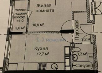 Однокомнатная квартира на продажу, 33 м2, Нижегородская область, Новокузнечихинская улица, 11