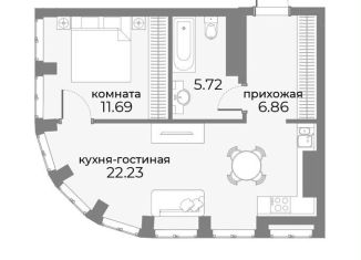 Продам 2-ком. квартиру, 46.5 м2, Москва, метро Улица 1905 года