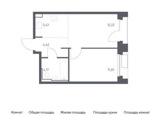 Продаю однокомнатную квартиру, 38 м2, Москва