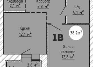 Продаю 1-комнатную квартиру, 38.2 м2, Тольятти
