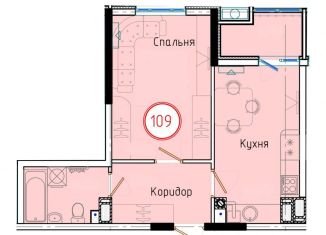 Продажа однокомнатной квартиры, 41.7 м2, Темрюк