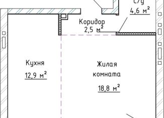 Многокомнатная квартира на продажу, 39.5 м2, Самарская область