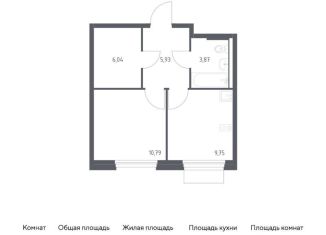 Продам однокомнатную квартиру, 36.4 м2, поселение Кокошкино, жилой комплекс Новое Внуково, к25