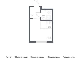Квартира на продажу студия, 22.3 м2, поселение Кокошкино, жилой комплекс Новое Внуково, к23
