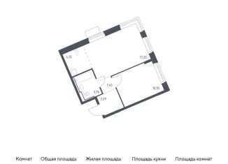 1-комнатная квартира на продажу, 40.8 м2, Москва, жилой комплекс Молжаниново, к5