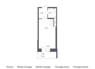 Квартира на продажу студия, 22.8 м2, Санкт-Петербург, жилой комплекс Новое Колпино, к38
