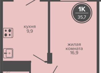 Продаю однокомнатную квартиру, 35.7 м2, Пермский край, шоссе Космонавтов, 309А
