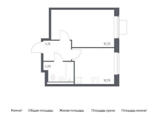 Продажа однокомнатной квартиры, 35.4 м2, Москва