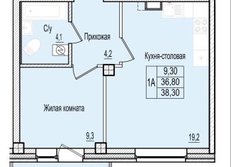 Однокомнатная квартира на продажу, 38.3 м2, Псковская область