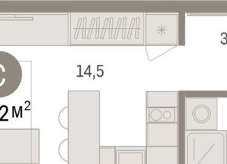 Квартира на продажу студия, 23.2 м2, Тюмень