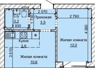 Продажа двухкомнатной квартиры, 33.8 м2, Барнаул, Центральный район