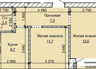 Продажа 2-комнатной квартиры, 44.7 м2, Барнаул