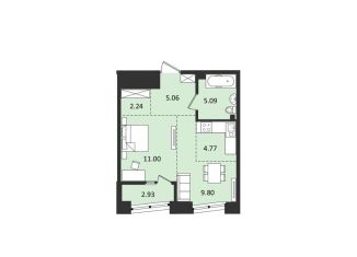 Продается двухкомнатная квартира, 40.5 м2, Хабаровск, Албанский переулок
