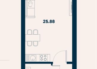Продажа 1-комнатной квартиры, 26 м2, поселок городского типа Заозерное
