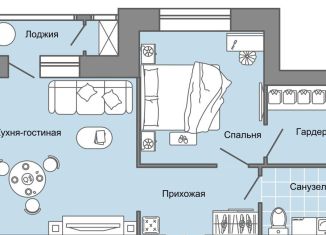 Продаю 2-комнатную квартиру, 47 м2, село Первомайский, улица Строителя Николая Шишкина, 11к1, ЖК Знак