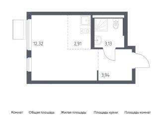 Квартира на продажу студия, 22.3 м2, Московская область, жилой комплекс Горки Парк, 6.2