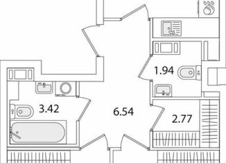 Продажа 2-комнатной квартиры, 57.8 м2, Санкт-Петербург, Красносельский район