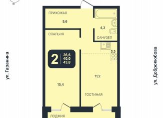 1-ком. квартира на продажу, 40 м2, Новосибирск, Октябрьский район