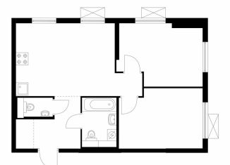Продажа 2-ком. квартиры, 53.6 м2, Москва, метро Братиславская