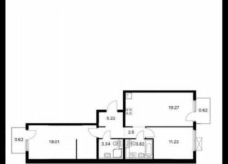 Продам 2-комнатную квартиру, 65.6 м2, городской посёлок Новоселье, Невская улица, 15к1