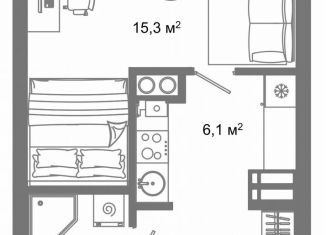 Квартира на продажу студия, 29.2 м2, Астрахань