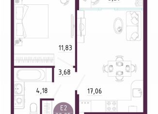 Продаю однокомнатную квартиру, 40 м2, Тула, Пряничная улица, 7