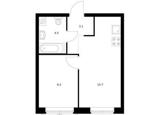 Продажа 1-комнатной квартиры, 32.5 м2, Екатеринбург, жилой комплекс Исеть Парк, 5, Октябрьский район