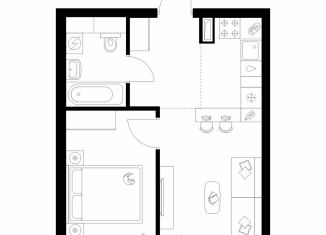 Продажа 1-комнатной квартиры, 34.7 м2, Москва, СВАО, жилой комплекс Полар, 1.4