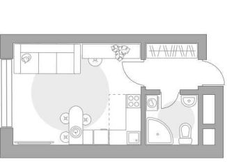 Квартира на продажу студия, 21.4 м2, Балашиха, улица Яганова, 3, ЖК Пехра