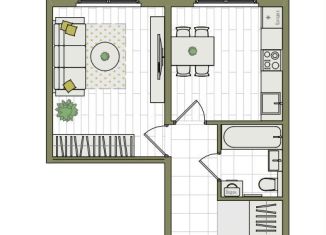 Продаю 1-ком. квартиру, 32.9 м2, Киров