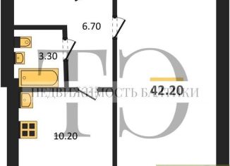 Продам однокомнатную квартиру, 42.2 м2, Калининград, Воздушный переулок, 6, ЖК Ратсхоф Парк