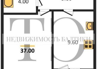 Продается 1-комнатная квартира, 37 м2, Калининград, Новгородская улица, 3Ак6, Центральный район