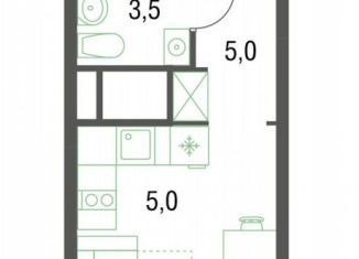 Квартира на продажу студия, 21 м2, Котельники