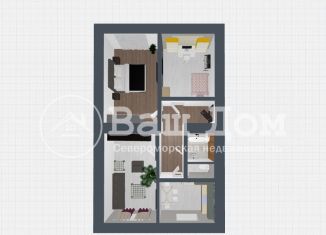 Продажа 3-ком. квартиры, 71.2 м2, Североморск, улица Авиаторов