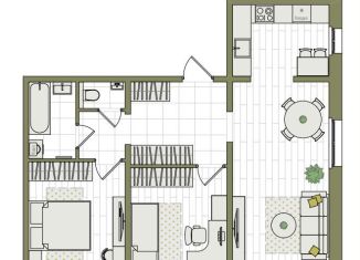 Продается 3-комнатная квартира, 64.2 м2, Киров