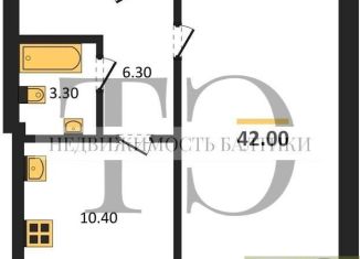 Продажа однокомнатной квартиры, 42 м2, Калининград, Воздушный переулок, 6, ЖК Ратсхоф Парк