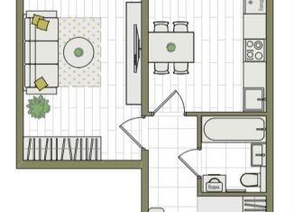 Продам 1-комнатную квартиру, 33.8 м2, Киров