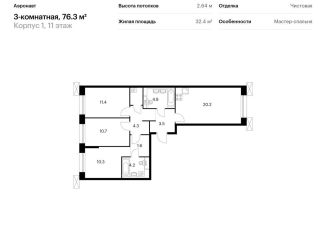 Продается 3-ком. квартира, 76.3 м2, Санкт-Петербург, метро Лиговский проспект